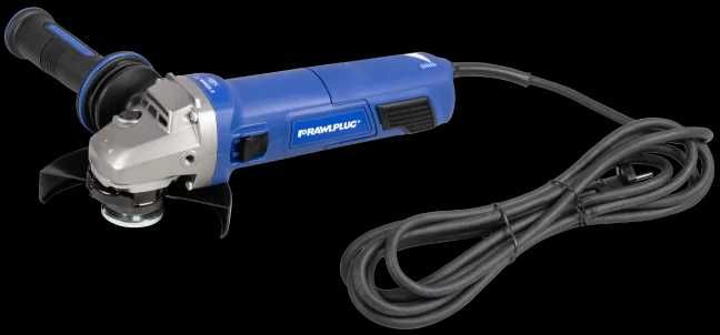 Rebabrbadora Rawlplug nova 1500W, 125 mm com controle de rotação.