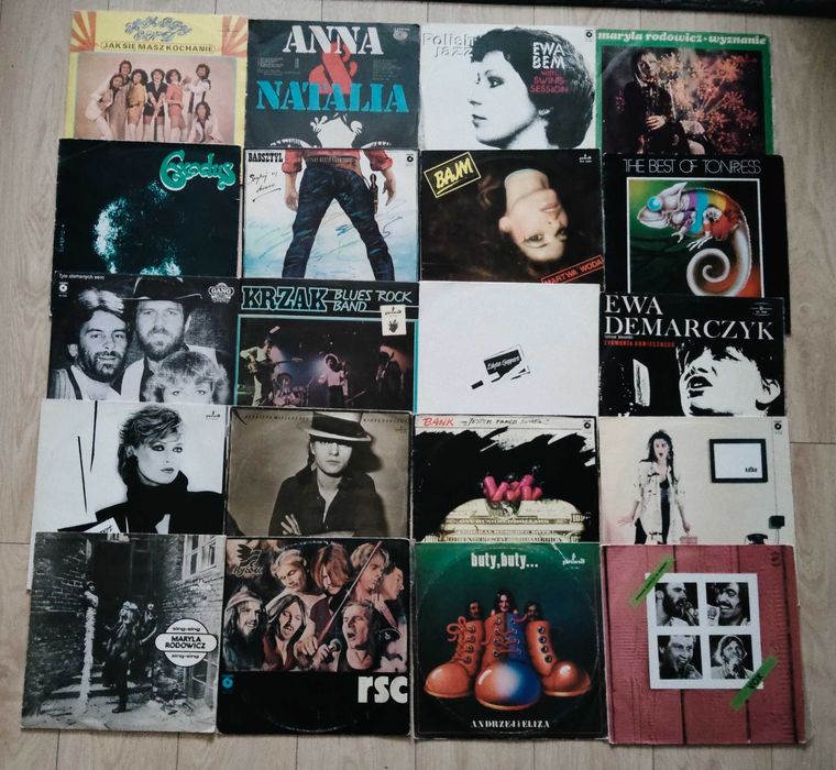 Płyty winylowe winyle Pakiet  100 LP ROCK, POP, SOUL