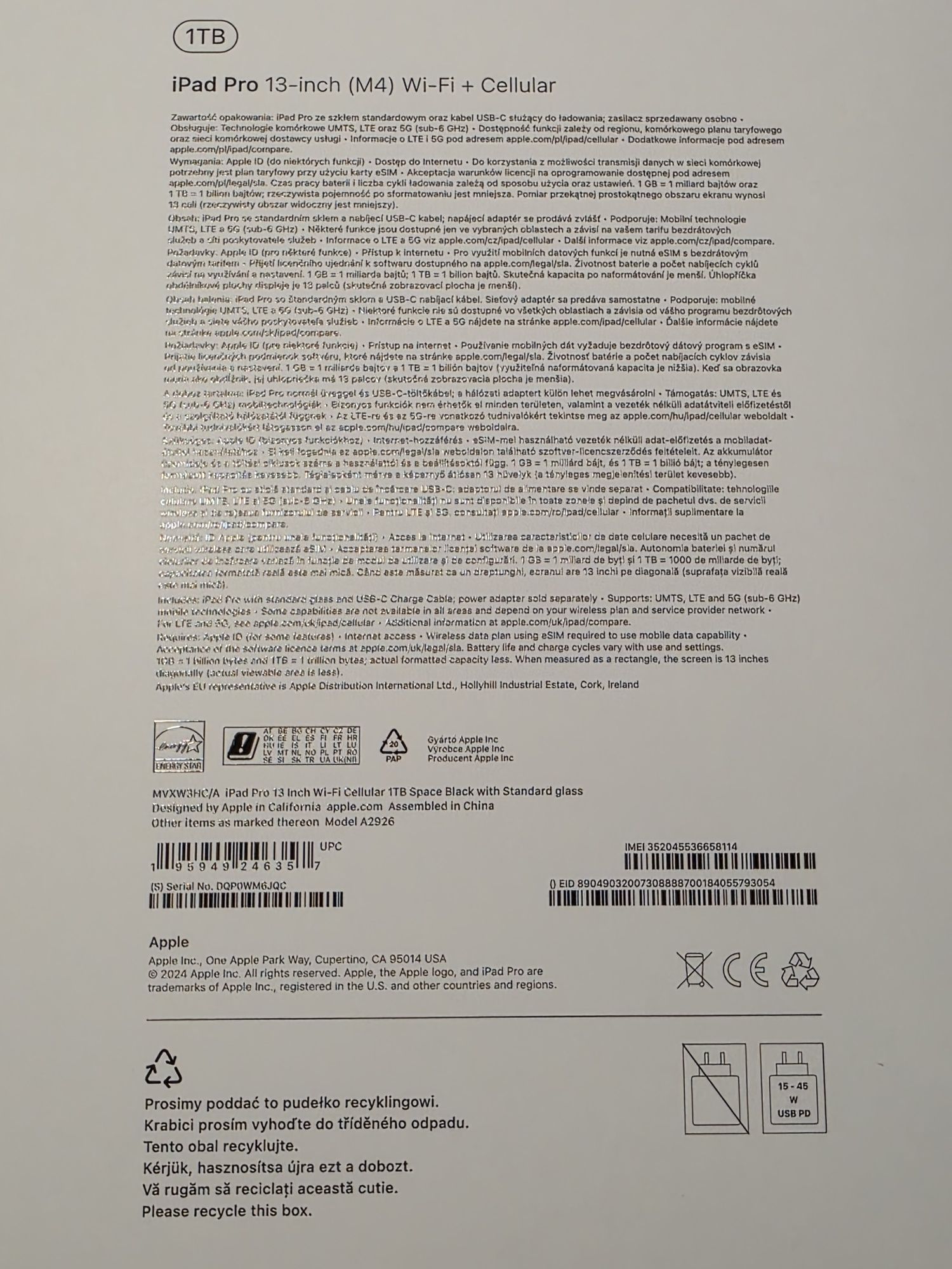 iPad Pro 13" M4 1TB + Magic Keyboard + Apple Pencil – Stan Idealny