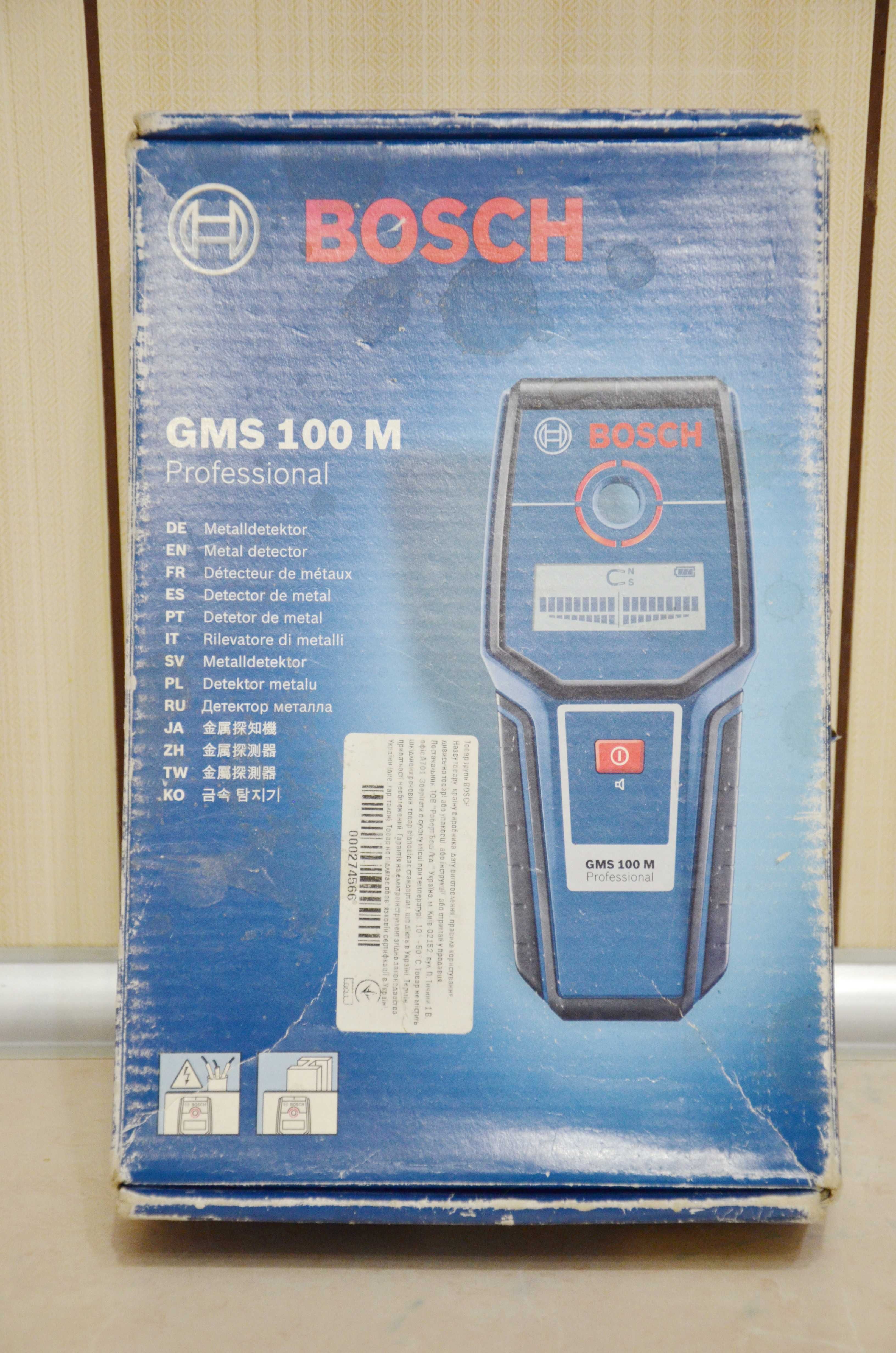 Детектор проводки Bosch GMS 100 M