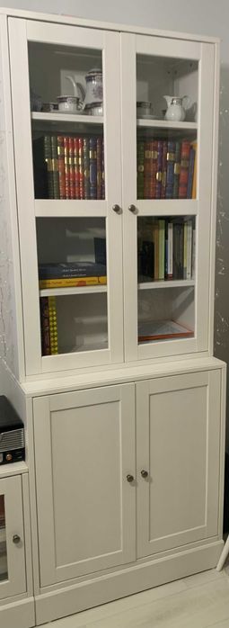 Witryna HAVSTA - IKEA- Kombinacja ze szklanymi drzwiami, biały