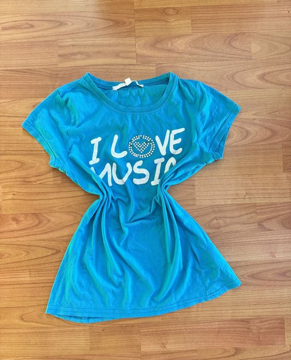 Koszulka damska i love music. Rozmiar S