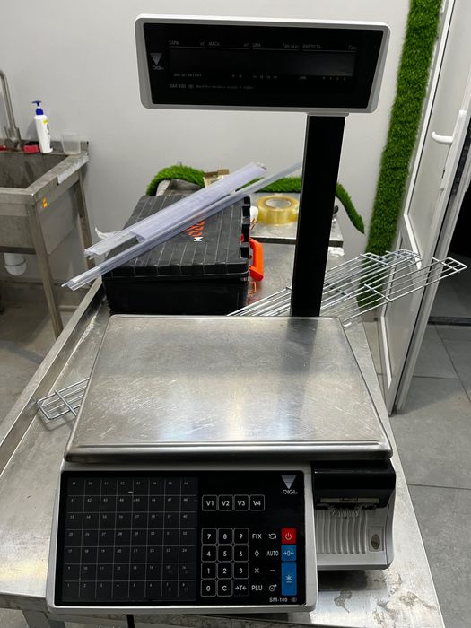 торговые весы с печатью этикеток DIGI SM-100 (Plus)