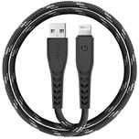 Sync 1.5M Kabel Usb Mfi Nyloflex Energea Czarny/Black Lightningcharge
