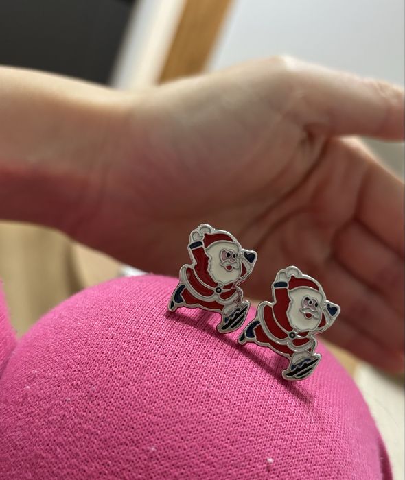 Spinki do koszuli mankiety święta swiety mikołaj  prezent