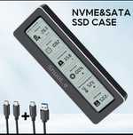 Внешний адаптер ShuoLe M.2 NVMe/NGFF 2280 SSD to USB 3.2 с экраном
