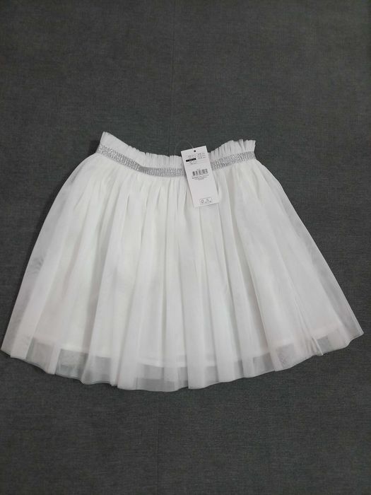 Spódniczka biała, tiulowa rozm. 116
