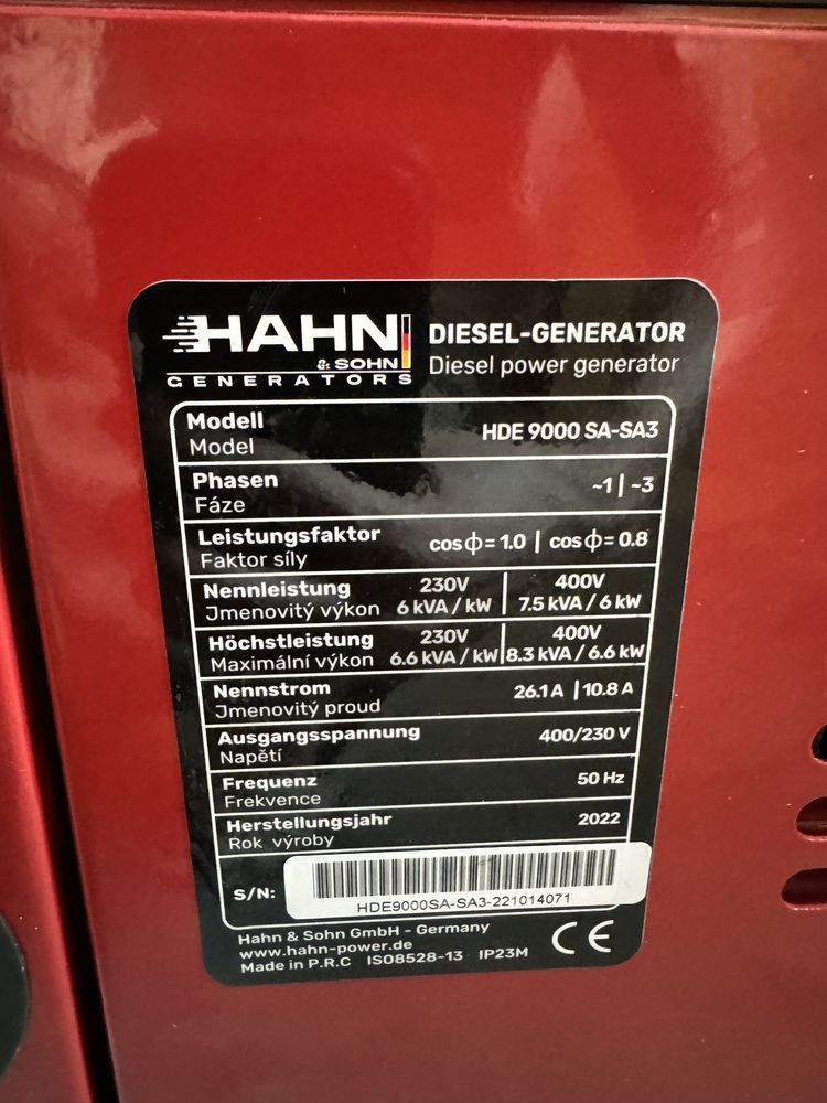Генератор HDE 9000 SA -SA3