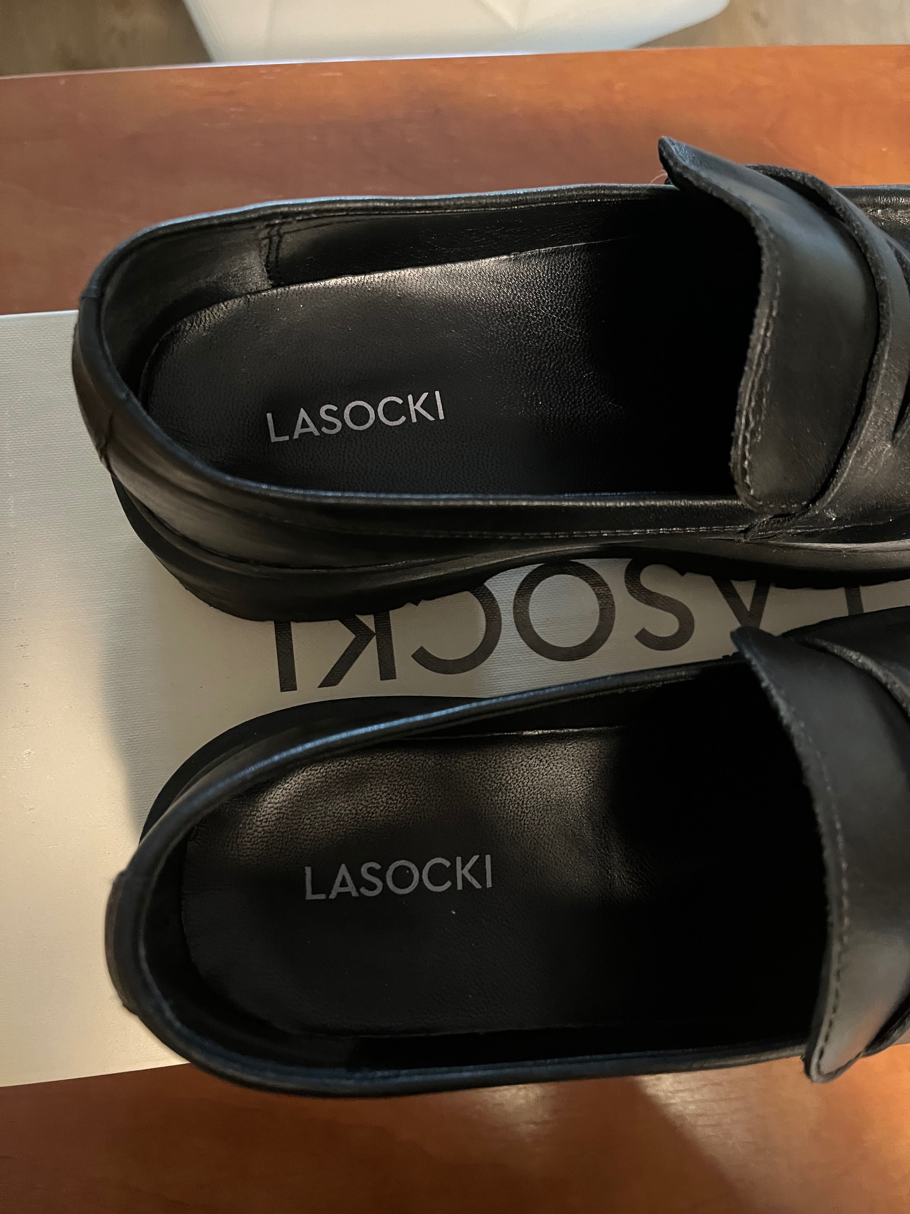 Buty Lasocki loafersy na grubej podeszwie