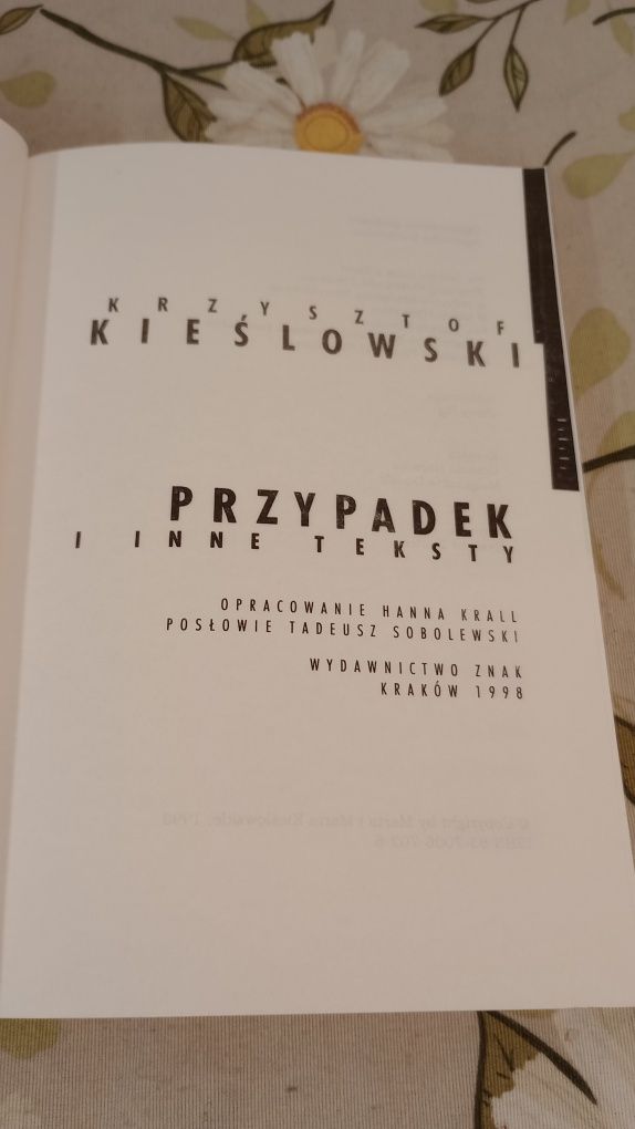 Przypadek i inne teksty. Krzysztof Kieślowski