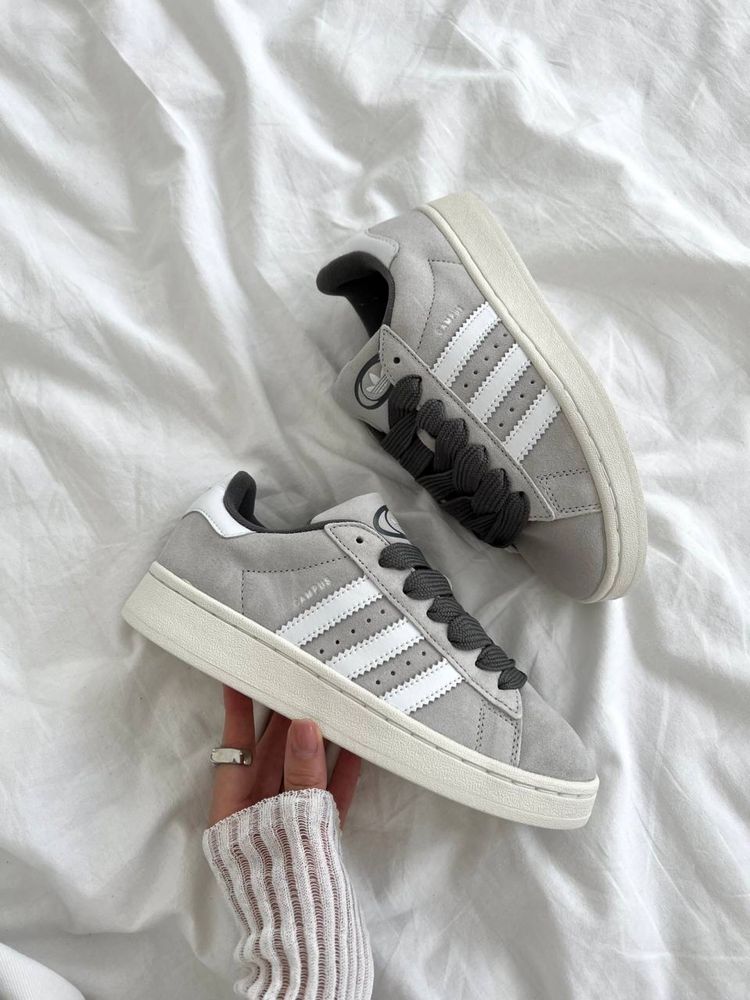 Жіночі кросівки Adidas Campus Light Grey | адідас кампус сірі