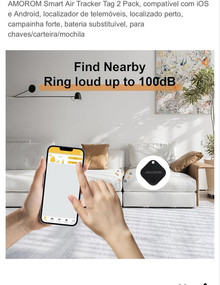 Localizador de objetos para android e IOS ( smart no air tracker )