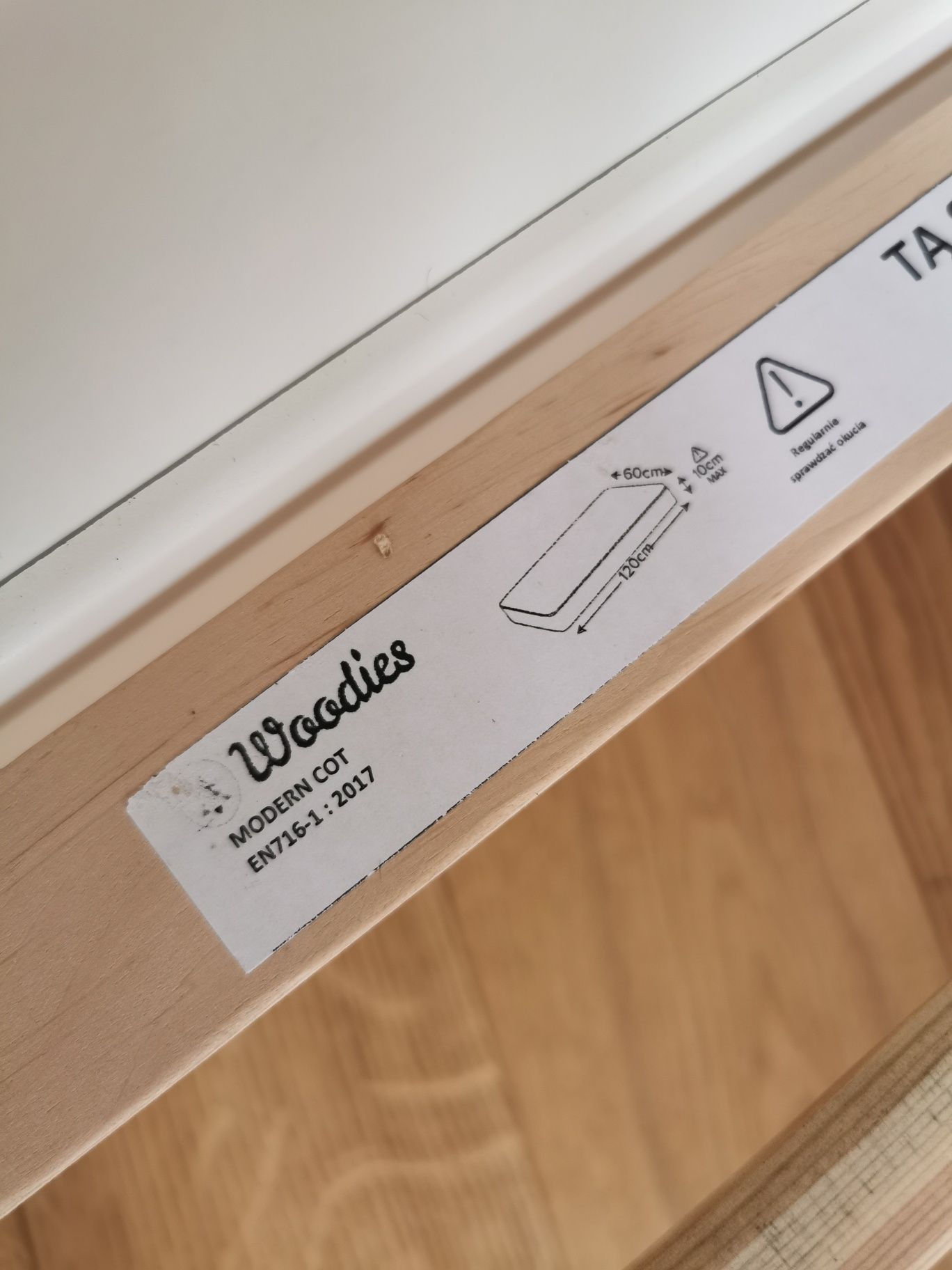 Łóżeczko niemowlęce woodies