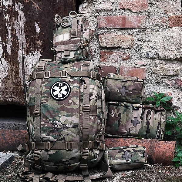 Apteczka plecakowa z wyposażeniem AP20/3P CORDURA NorthWind - Multicam