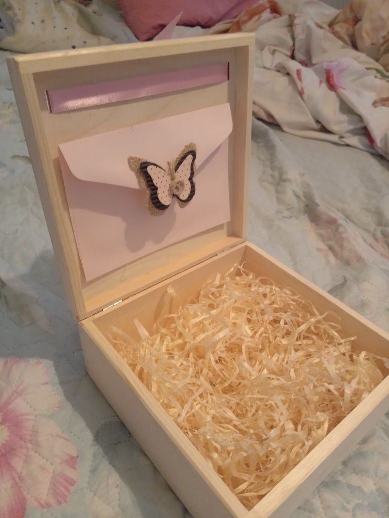 Pudełko prezentowe drewniane