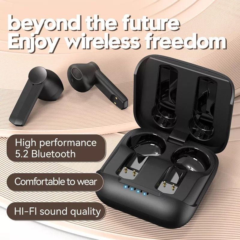 NOWE słuchawki bezprzewodowe TWS F2 bluetooth 5.1. czarne OKAZJA
