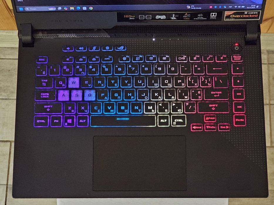 Asus Strix 15.6" 2K 165Hz/R9 5980HX/RX 6800 12GB/ RAM 32GB/SSD 1024GB