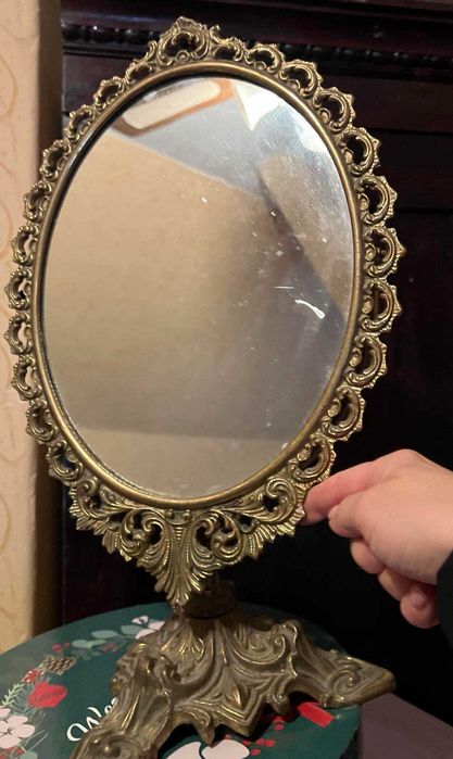 Wyprzedaż! żyrandol mosiądz, 9 żarówek + kinkiet +lustro +zegar antyk