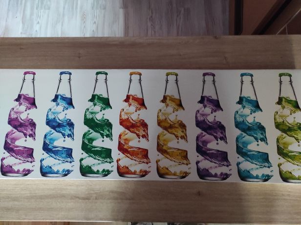 Obraz butelki kolorowe