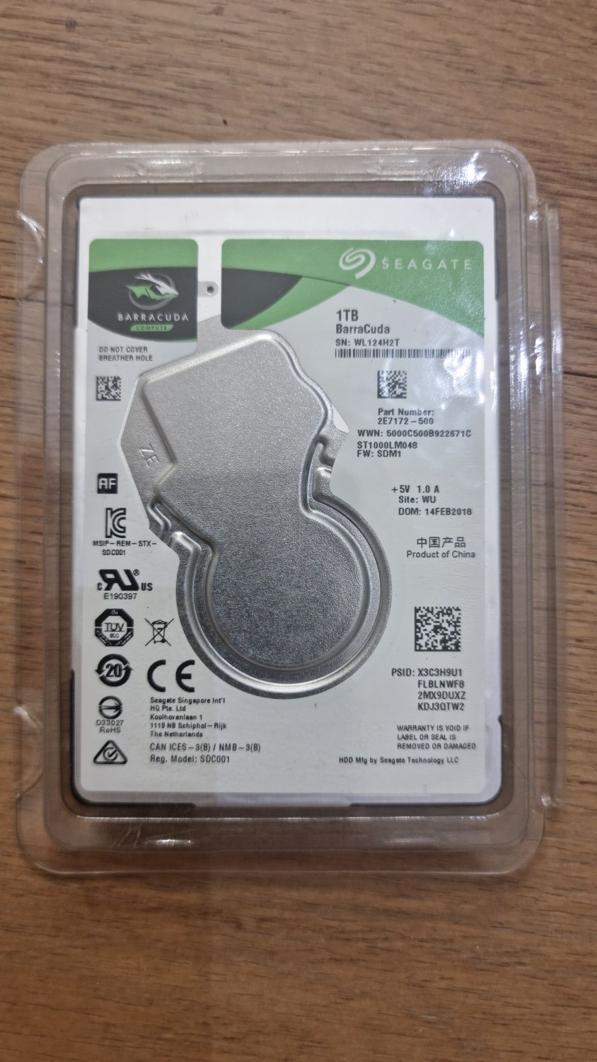 Seagate Barracuda 1tb HDD 2.5 dysk twardy