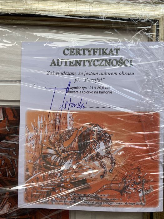 Akwarela „Parcifal” T. Sętowski