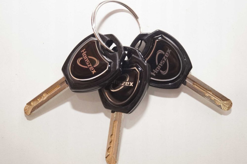 Zabezpieczenie rowerowe KŁÓDKA antykradzieżowa koła HONSZEX BLOKADA