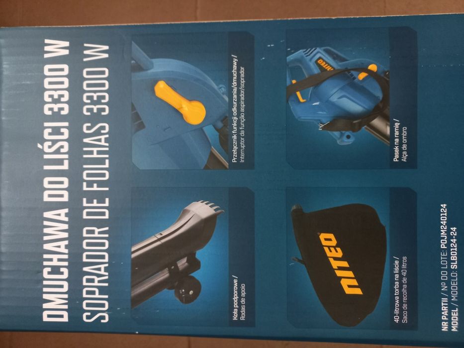 Dmuchawa odkurzacz NITEO  do liści z rozdrabniaczem elaktryczna 3300 w