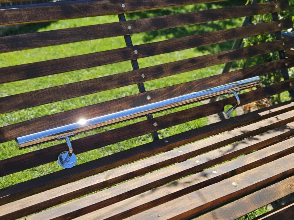 Poręcz ze stali nierdzewnej, polerowana
