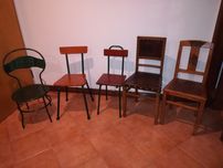 5 cadeiras vintage