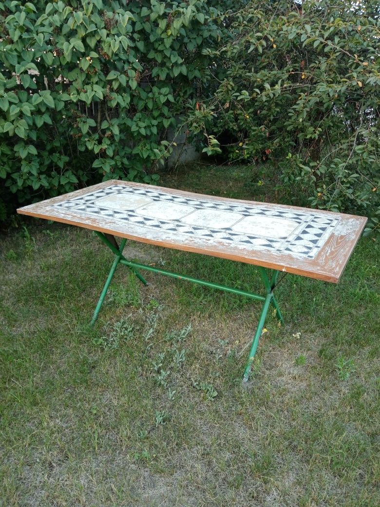 Stół ogrodowy własnej roboty.
