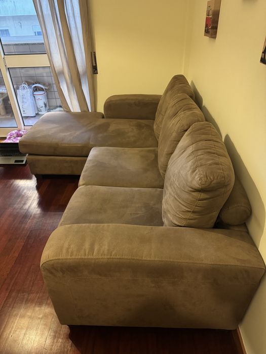 Sofa 3 lugares com chaise longue