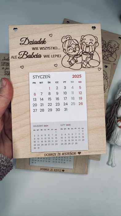 Kalendarz na dzień babci i dziadka Prezent