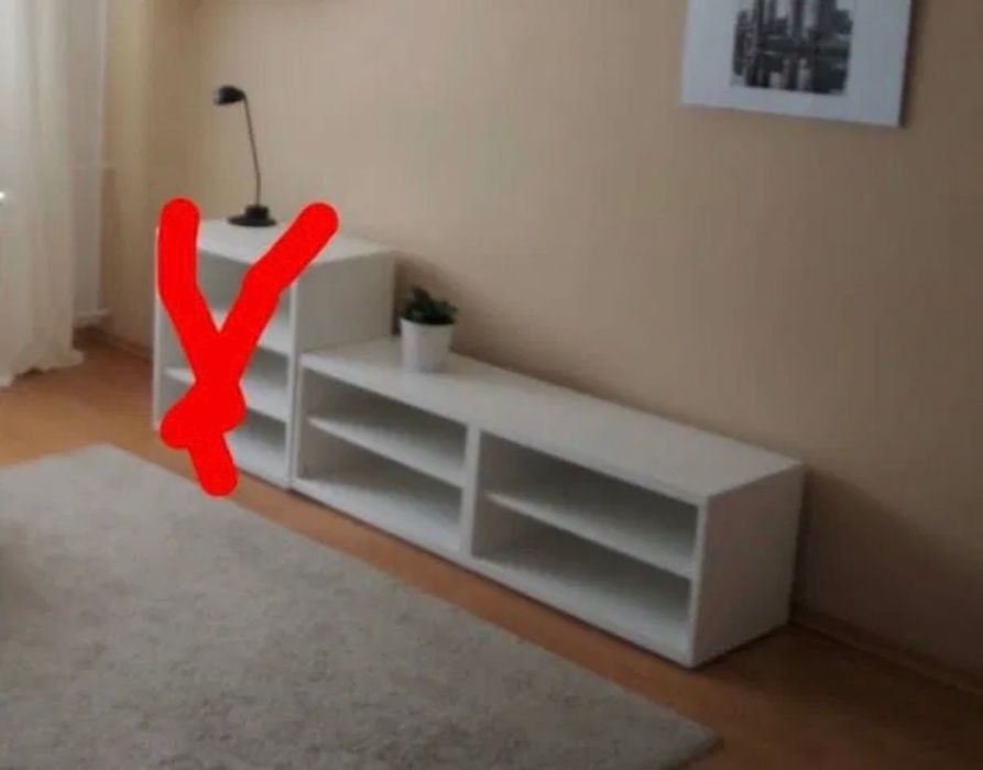 Szafka regał RTV Ikea Besta kolor biały