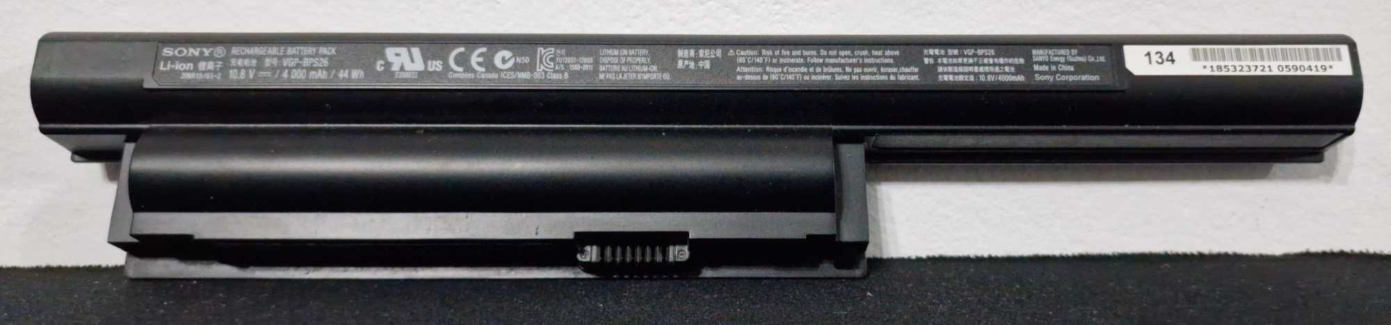 Oryginala Bateria Do Sony Vaio VGP-BPS26