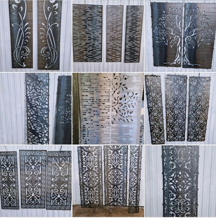 Лазерна різка металу Декоративні металеві вставки Ворота жалюзі Паркан