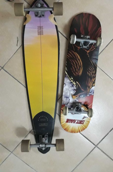 Skate longboard como novos