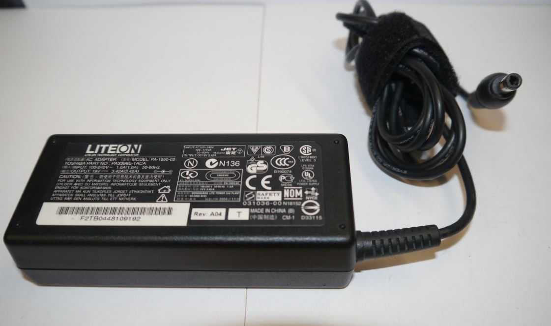 Zasilacz Toshiba Asus Lenovo 19V 3,42A 65W+kabel