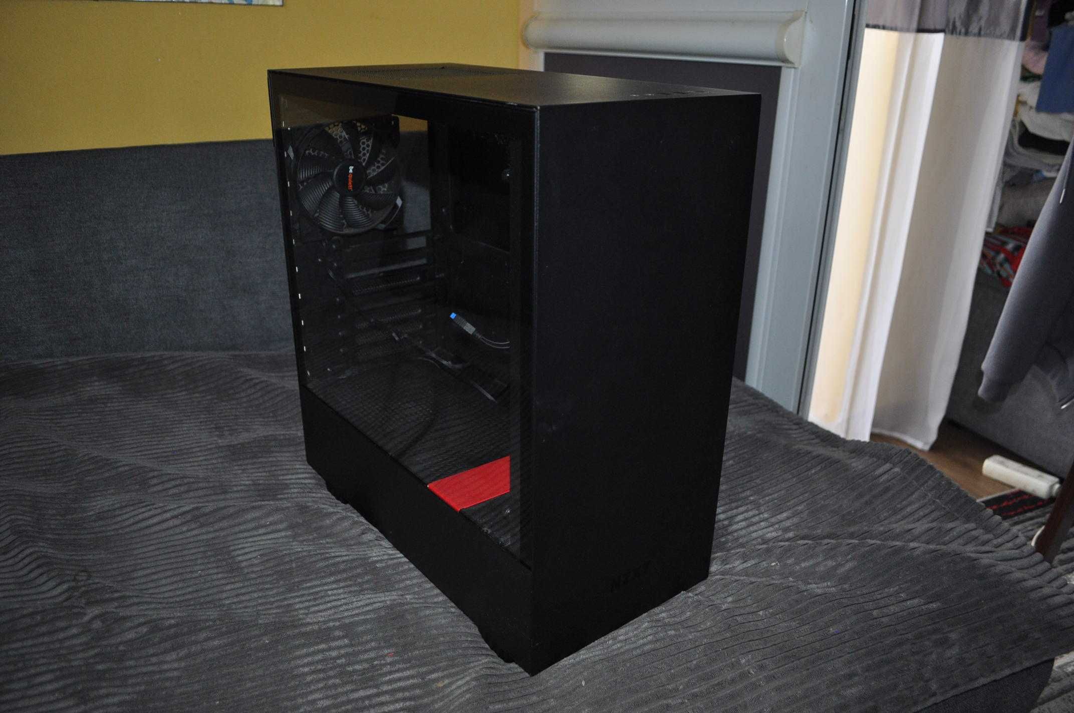 Obudowa PC NZXT H510 Red TG Midi Tower Czarna
