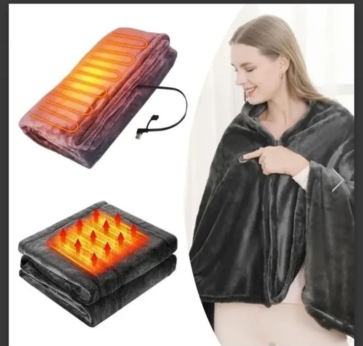 Електроковдра Плед з підігрівом (155*80) USB