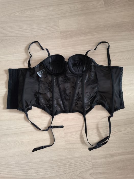 Czarny gorset H&M-roz.38.