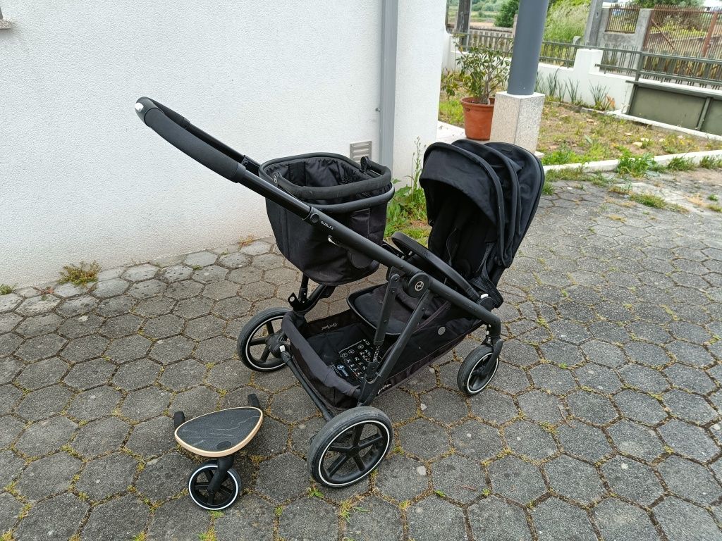 Carrinho duplo Gazelle S, com duas cadeiras