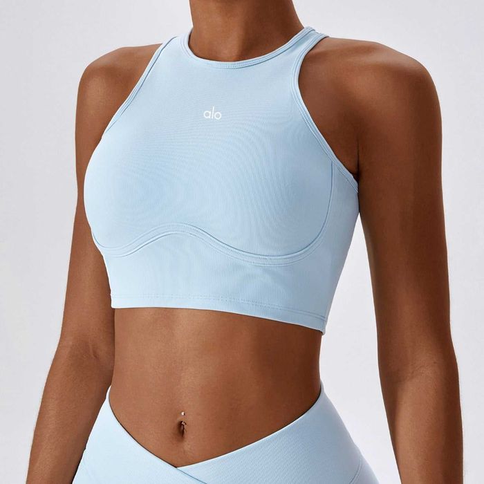 Топ спортивний Alo Yoga Fitness Top Sky Blue