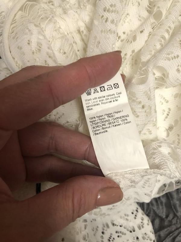 Пляжная белая накидка l-xl