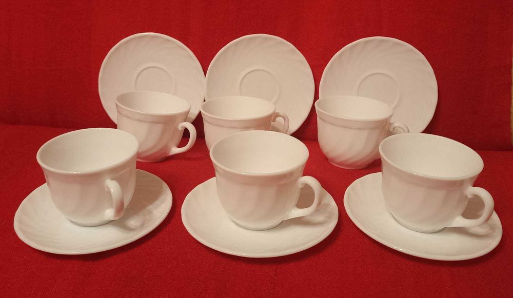 Klasyczny serwis duralex - kompletny, w idealnym stanie