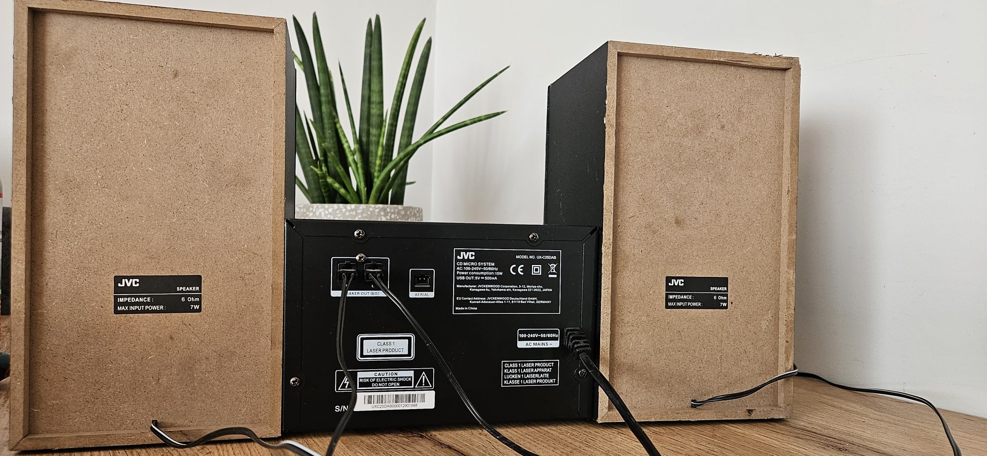 Wieża stereo JVC UX-C25DAB Bluetooth Radio FM, DAB+