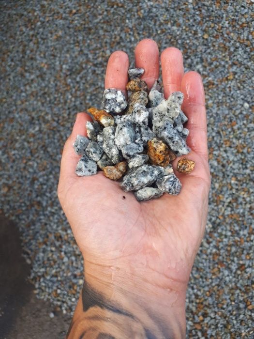 Kamień ogrodowy / ozdobny / ŁUPEK / GRANIT / 8-16 / Transport 1-24 t