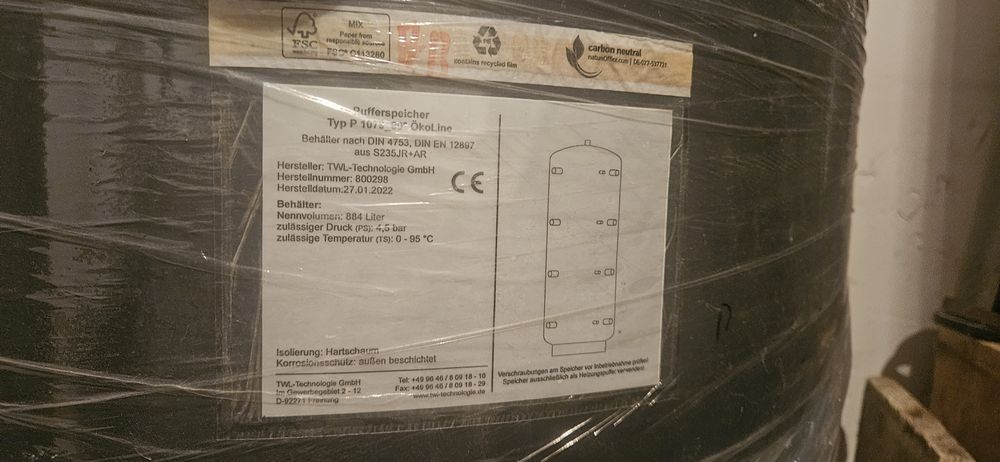 Bufor 1000l nieużywany