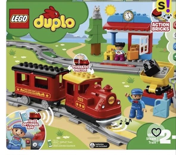Набір лего дупло, разом з потягом. Все працює