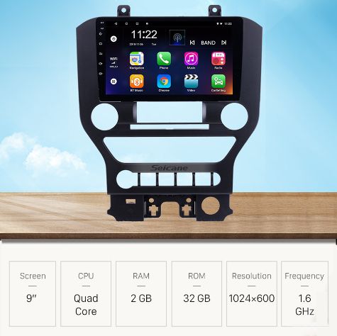 Radio nawigacja Ford Mustang 2015=2018 Android WiFI Bluetooth GPS