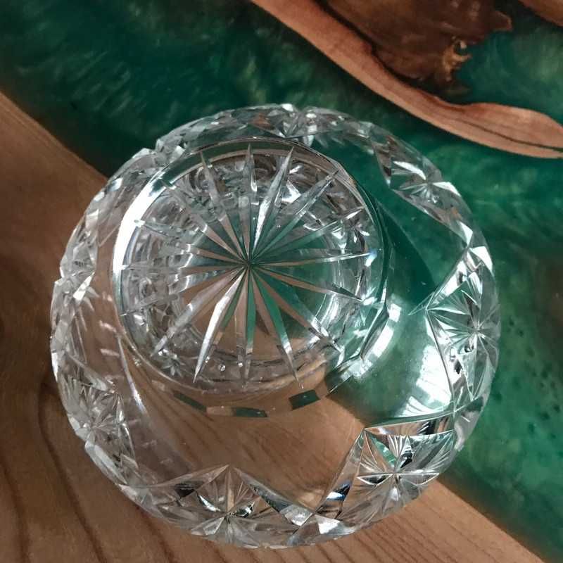 Miseczka salterka vintage PRL kryształowa szklana
